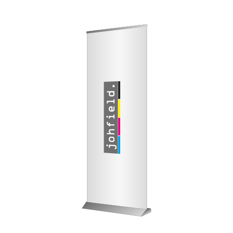 Roll-Up Deluxe | B 85 cm x H 153 - 200 cm | einseitig bedruckt